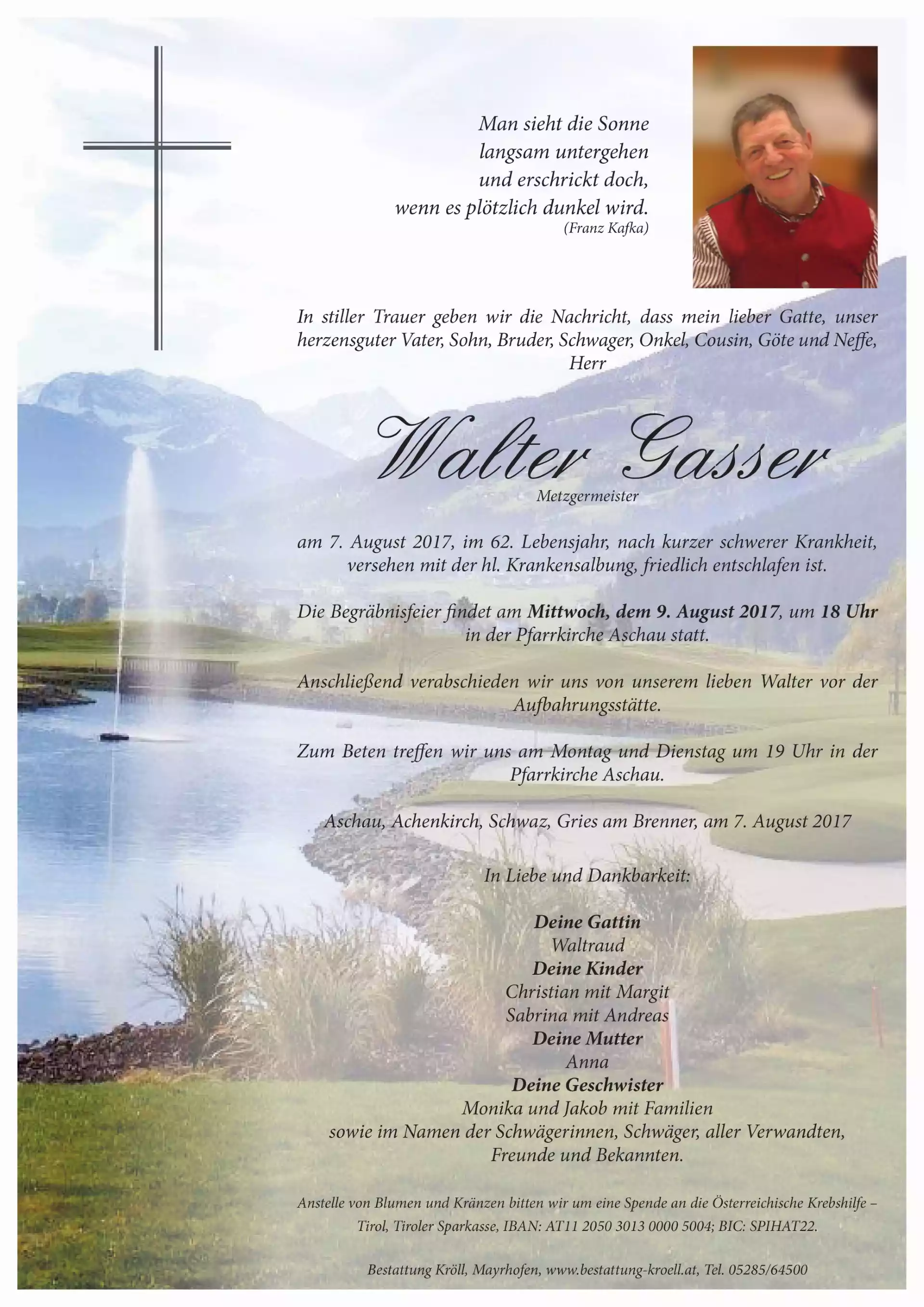 Parte von Walter Gasser